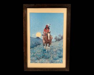 Frederick Remington "The Outlier" Lithograph