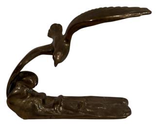 Art Deco Andre Vincent Becquerel Reproduction Bronze Seagul Statue