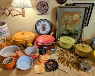 Le Creuset and Dansk enamel ware
