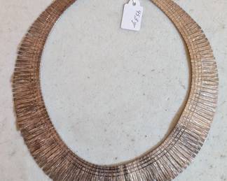 1970s Italian sterling silver collar