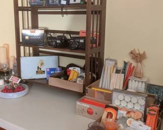 Vintage cameras and lots of candles
