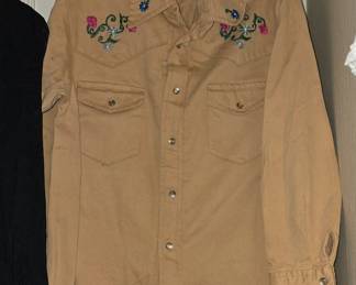 Vintage Ladies Pearl Snap Shirt