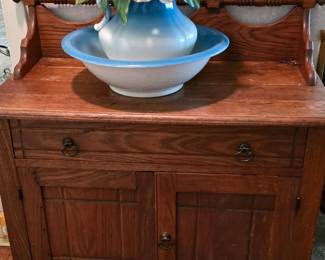Antique Washstand - This belonged to Her husband's grandparents