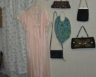 Vintage Gowns and Purses