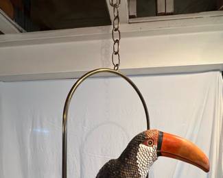 Toucan Mexican Leather Wooden Brass