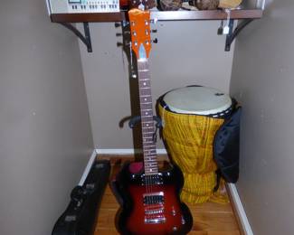 Electric Guitar, Bongo drum