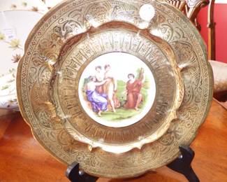 Antique gold gilt Plate 1 of 2