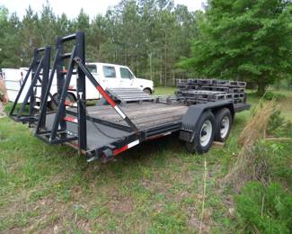 Flatbed trailer 16X7, 2000 LBS