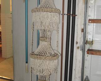 Lynn puka shell hanging lamp