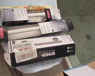 Lynn new fixtures in the boxes
