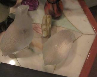 Lynn Lalique birds as is