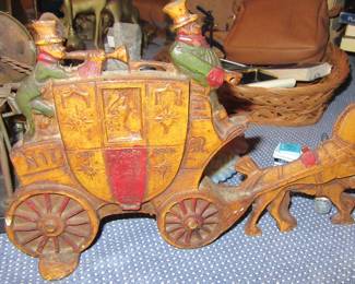 Lynn coach cast iron toy