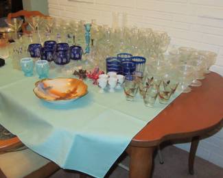 Lynn crystal and glassware
