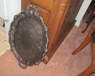 Lynn large silver tray