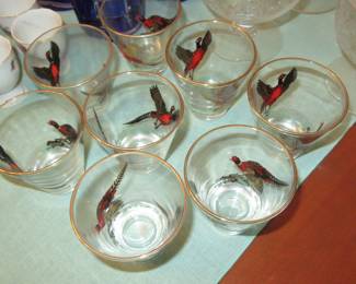 Lynn liquor glasses birds