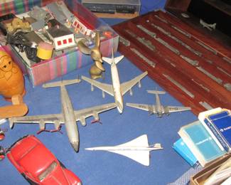 Lynn collection of large planes trains cars