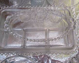 Lynn candlwick serving pieces