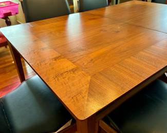 Lane Mid-Century MCM Walnut Dining Room Set - Includes Dining Table w/8 Chairs and Matching China Cabinet