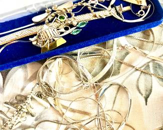 A large variety of Jewelry - Mostly costume with some formal pieces mixed in.