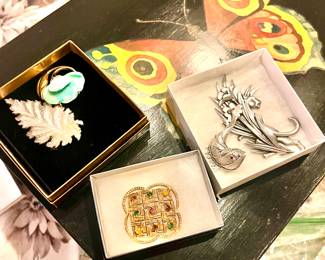 A large variety of Jewelry - Mostly costume with some formal pieces mixed in.