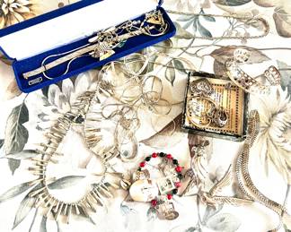 A large variety of Jewelry - Mostly costume with some formal pieces mixed in.