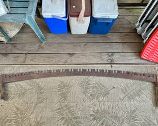 Huge vintage two-man saw