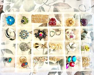 A large variety of Jewelry - Mostly costume with some formal pieces mixed in.