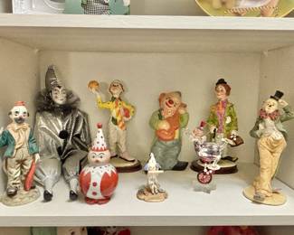 Large vintage clown collection