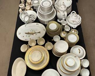Multiple sets of china
