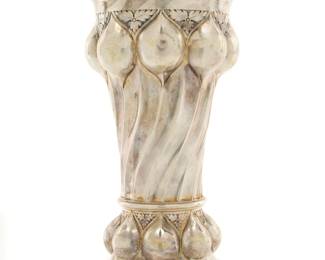 Lot 238: Art Nouveau German 800 Silver Vase