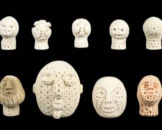 Lot 122: Alexander Ney Collection of Nine Terracotta Heads