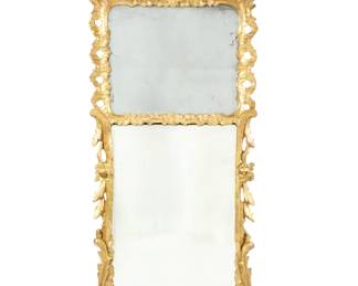 Lot 33a: 18th C Georgian Carved Giltwood Mirror
