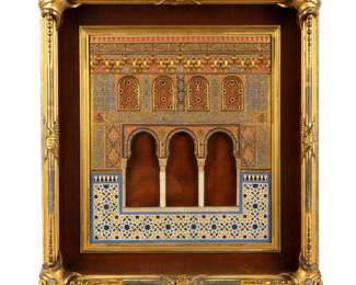 Lot 219: Rafael Contreras Alhambra Architectural Plaque