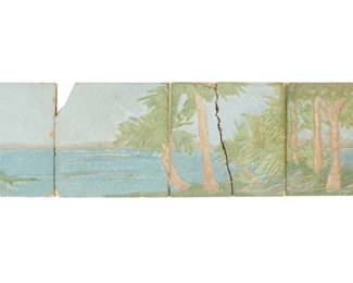 Lot 302: Four Large Rookwood Architectural Faience Tiles