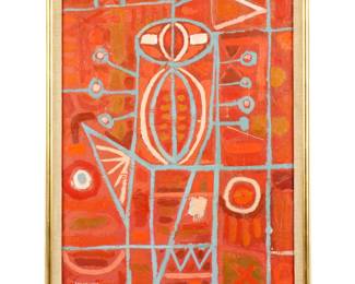 Lot 241A: Frank Vavruska The Humming Bird Abstract Painting