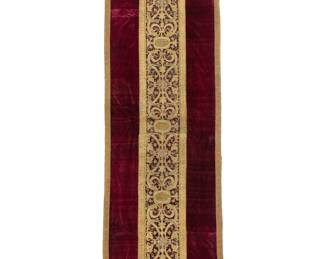 Lot 339: Continental 17/18th C Altar-Cloth