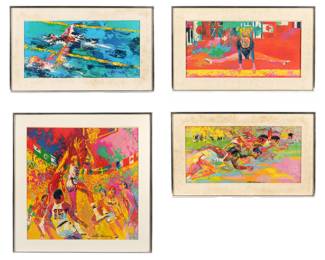 Lot 299: Four Leroy Neiman 1976 Olympics Offset Lithographs