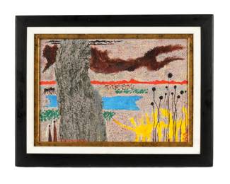 Lot 104: Yohanan Simon Abstract Landscape Composition