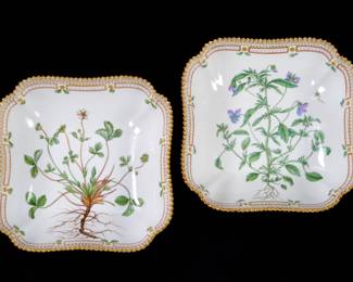 Lot 53: Two Royal Copenhagen Flora Danica Serving Bowls