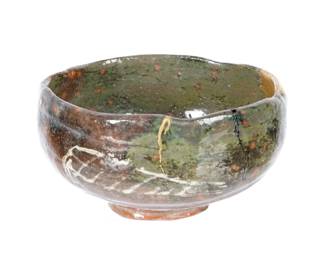 Lot 189: Japanese Aka Raku Chawan Tea Bowl Ryonyu 9th