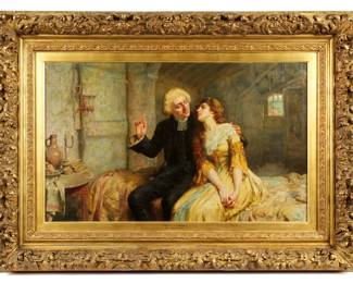 Lot 55: William Breakspeare Vicar of Wakefield Painting
