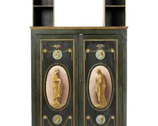Lot 133: Neoclassical Paint Decorated Cabinet