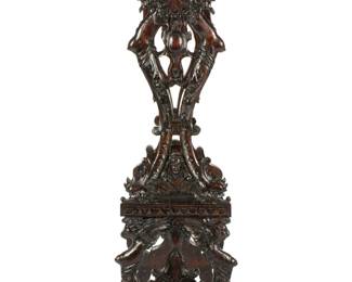 Lot 158: 19th C Carved Italian Wood Pedestal