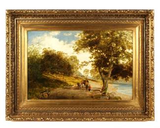 Lot 222: 1850 George Cole Carriage on River Road Landscape
