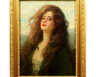 Lot 259: William McEntee Portrait of EW Stochs?