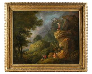 Lot 111: Old Master Style Hercules in Battle Painting