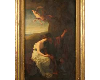 Lot 161: after Benjamin West Angelica and Medoro Lovers Painting