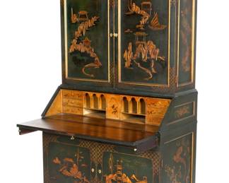Lot 155: Nice Chinoiserie Secretary Bookcase