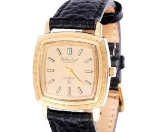 Lot 92: Vintage Lucien Piccard Seashark 14k Wristwatch