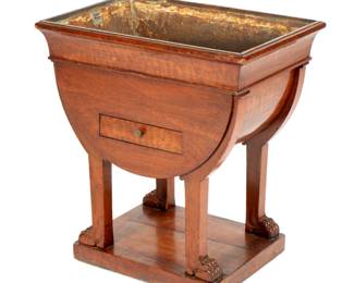 Lot 160a: 19th C European Mahogany Planter